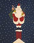 Warren Kimble Chimney Santa painting